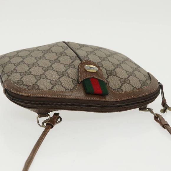 GUCCI GG Supreme Web Sherry Line Shoulder Bag PVC Beige 904 02 047 Auth 96969 - Picture 6 of 16